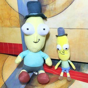 (2) RICK AND MORTY PLUSH TOYS RICK & MORTY TV SHOW MR. POOPY STUFFED ANIMALS